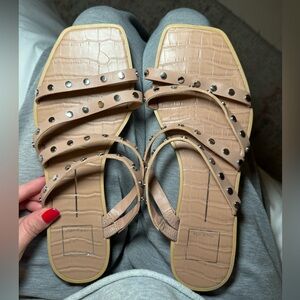 Dolce Vita Sandals nude with silver size 9